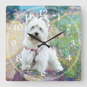 West Highland White Terrier Clock