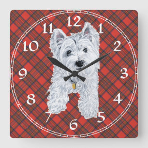 West Highland White Terrier Clock