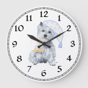West Highland White Terrier Clock