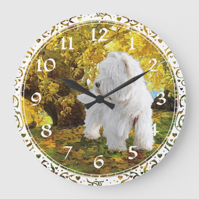 West Highland White Terrier Clock (Front)