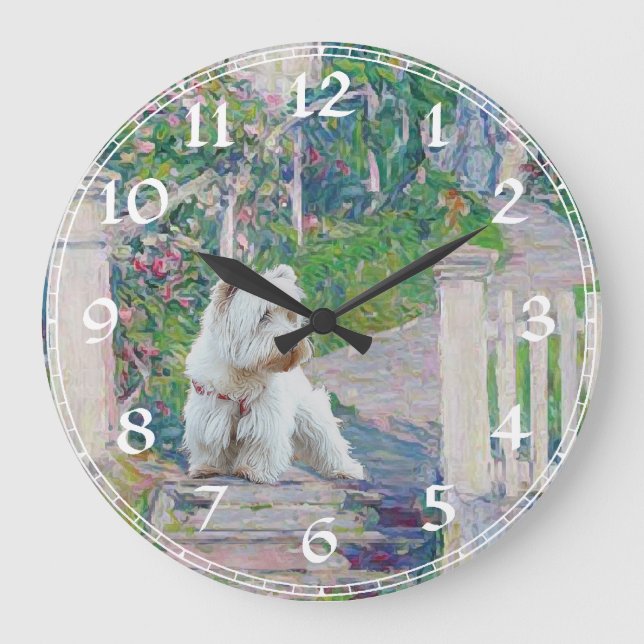 West Highland White Terrier Clock (Front)