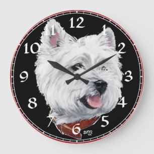 West Highland White Terrier Clock