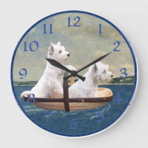 West Highland White Terrier Clock