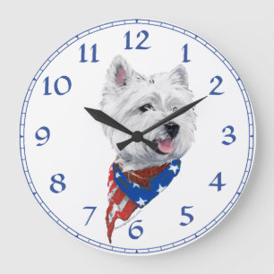 West Highland White Terrier Clock
