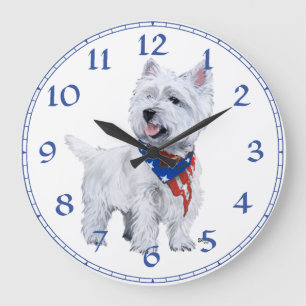 West Highland White Terrier Clock