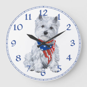 West Highland White Terrier Clock