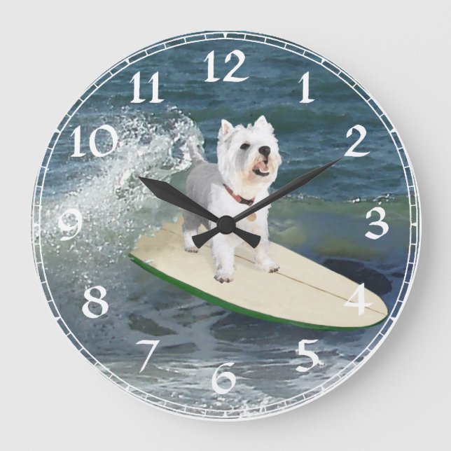 West Highland White Terrier Clock (Front)