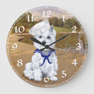 West Highland White Terrier Clock
