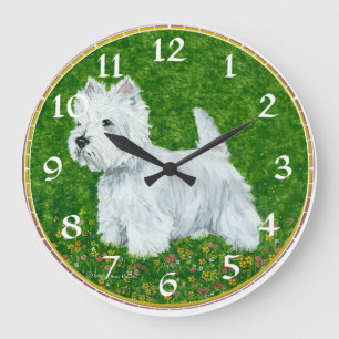West Highland White Terrier Clock