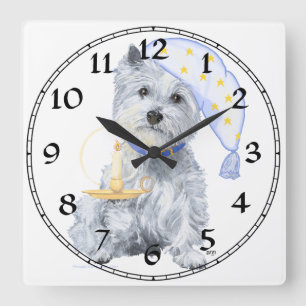 West Highland White Terrier Clock