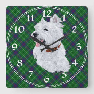 West Highland White Terrier Clock