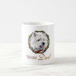 West Highland White Terrier Dad & Pups Coffee Mug