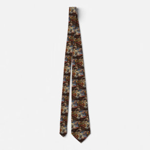 West Highland White Terrier Dog Christmas Festive Tie