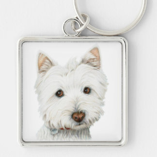 West Highland White Terrier Dog Key Ring
