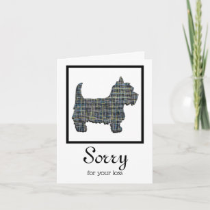 West Highland White Terrier Dog Pet Sympathy Card