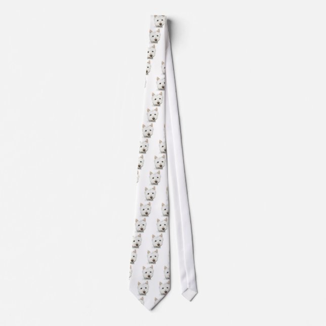West Highland White Terrier Dog Tie (Front)