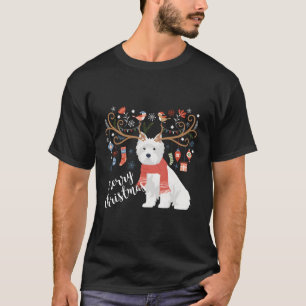 West Highland White Terrier Dog Westie For Christm T-Shirt