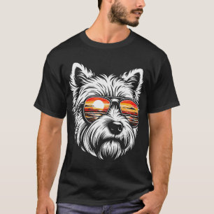 West Highland White Terrier Dog Westie Sunglasses T-Shirt