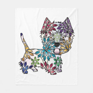 West Highland White Terrier Fleece Blanket
