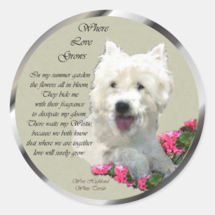 West Highland White Terrier Gifts Classic Round Sticker