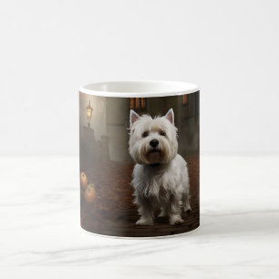 West Highland White Terrier Halloween Scary Coffee Mug