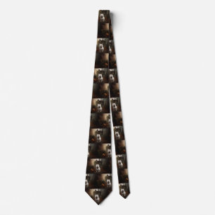 West Highland White Terrier Halloween Scary Tie
