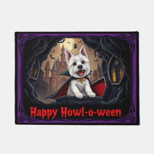 West Highland White Terrier Happy Howl-o-ween Doormat