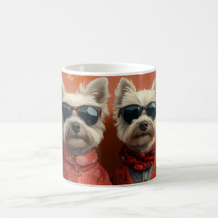 West Highland White Terrier Heart Valentine's Day Coffee Mug