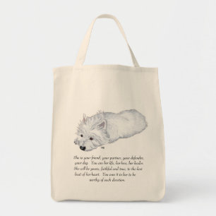 West Highland White Terrier Keepsake Tote Bag