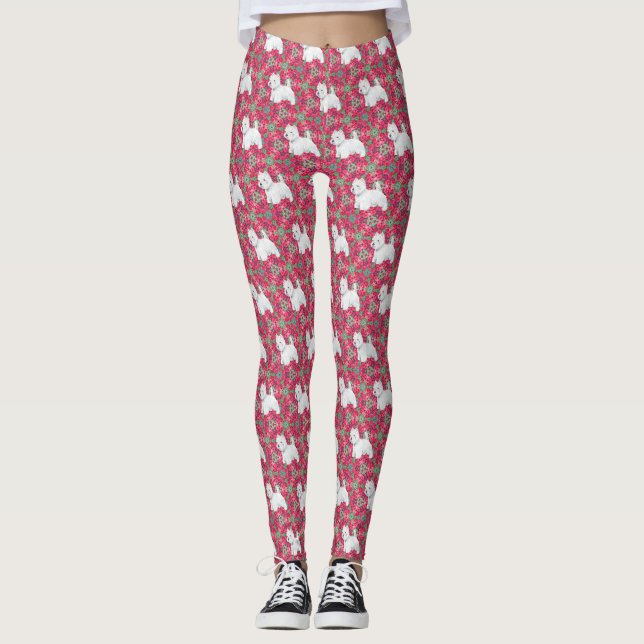 West Highland White Terrier Leggings (Front)