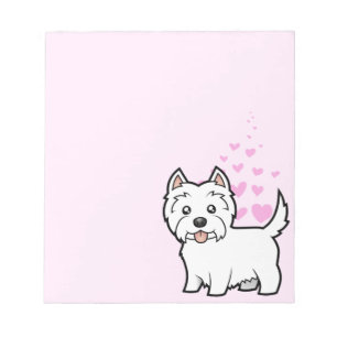 West Highland White Terrier Love Notepad
