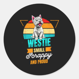 West Highland White Terrier Lover Funny Westie Dog Classic Round Sticker