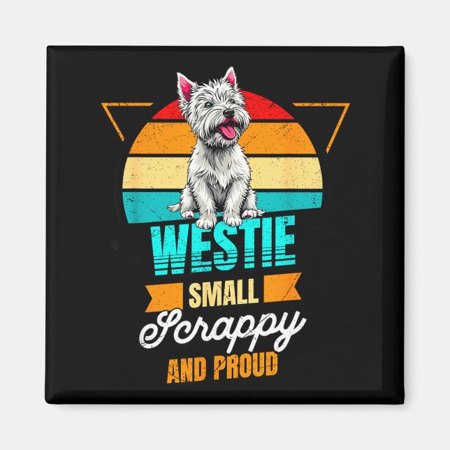 West Highland White Terrier Lover Funny Westie Dog Magnet (Front)