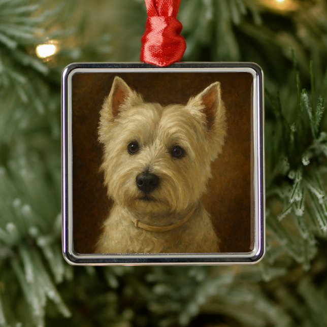 West Highland White Terrier Metal Tree Decoration (Tree)