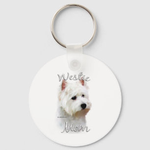 West Highland White Terrier Mom 2 Key Ring