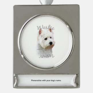 West Highland White Terrier Mum 2 Silver Plated Banner Ornament