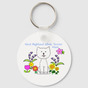 West Highland White Terrier Mum Keychain