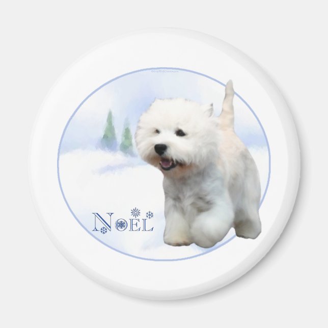 West Highland White Terrier Noel - Magnet (Front)