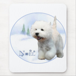 West Highland White Terrier Noel Mouse Mat