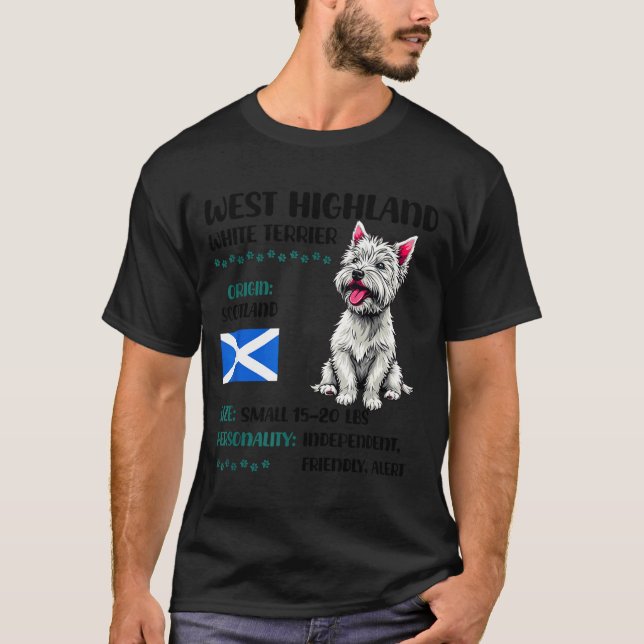 West Highland White Terrier Origin Funny Westie Do T-Shirt (Front)