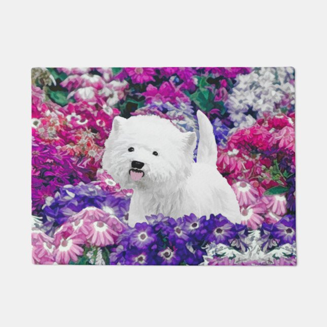 West Highland White Terrier Painting Dog Art Doormat (Front)