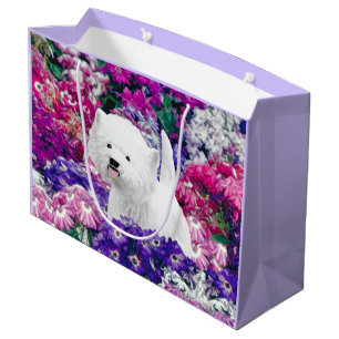 West Highland White Terrier Painting Dog Art Large Gift Bag