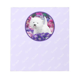 West Highland White Terrier Painting Dog Art Notepad