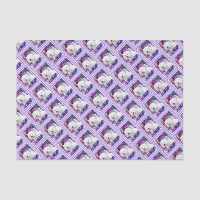 West Highland White Terrier Painting Dog Art Tissue Paper (Front)