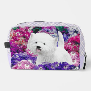 West Highland White Terrier Painting Westie Dog Dopp Kit