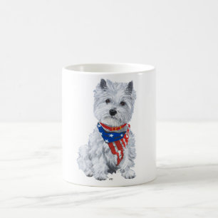 West Highland White Terrier Patriotic Coffee Mug