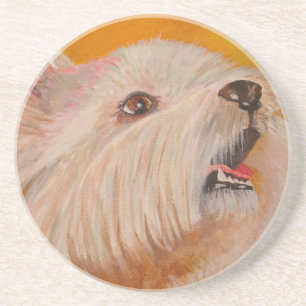 West Highland White Terrier Portrait Coaster