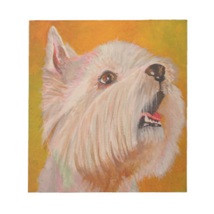 West Highland White Terrier Portrait Notepad