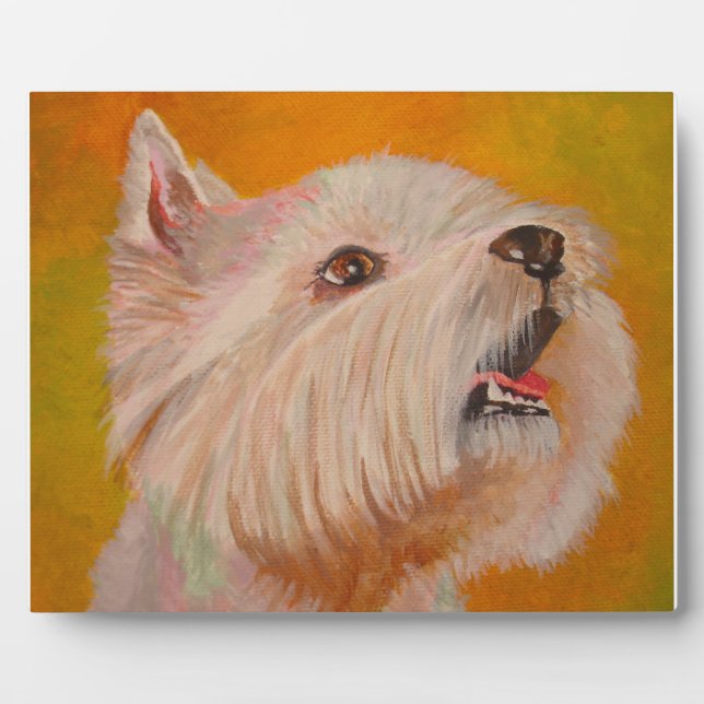 West Highland White Terrier Portrait Plaque (Front)