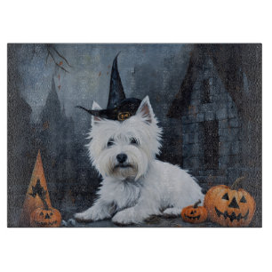 West Highland White Terrier Pumpkin Halloween Cutting Board